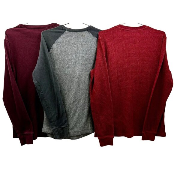 Bundle Of 3 Thermal Henley Long Sleeves Sonoma & George MEDIUM - Picture 2 of 6